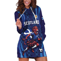 Custom World Football 2026 Scotland Hoodie Dress Lion Mascot Go Scottish