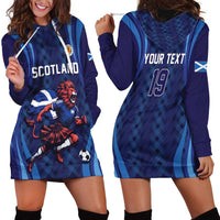 Custom World Football 2026 Scotland Hoodie Dress Lion Mascot Go Scottish