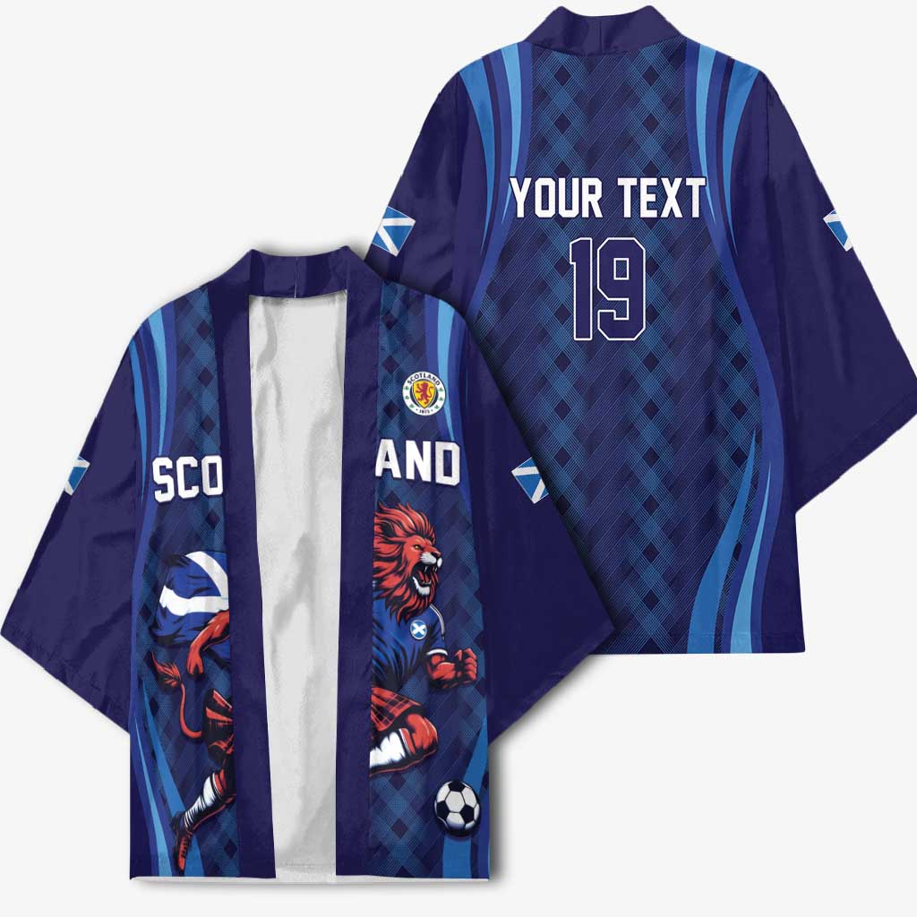 Custom World Football 2026 Scotland Kimono Lion Mascot Go Scottish