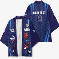 Custom World Football 2026 Scotland Kimono Lion Mascot Go Scottish