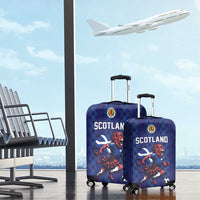 World Football 2026 Scotland Luggage Cover Lion Mascot Go Scottish