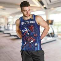 Custom World Football 2026 Scotland Men Tank Top Lion Mascot Go Scottish