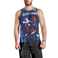 Custom World Football 2026 Scotland Men Tank Top Lion Mascot Go Scottish