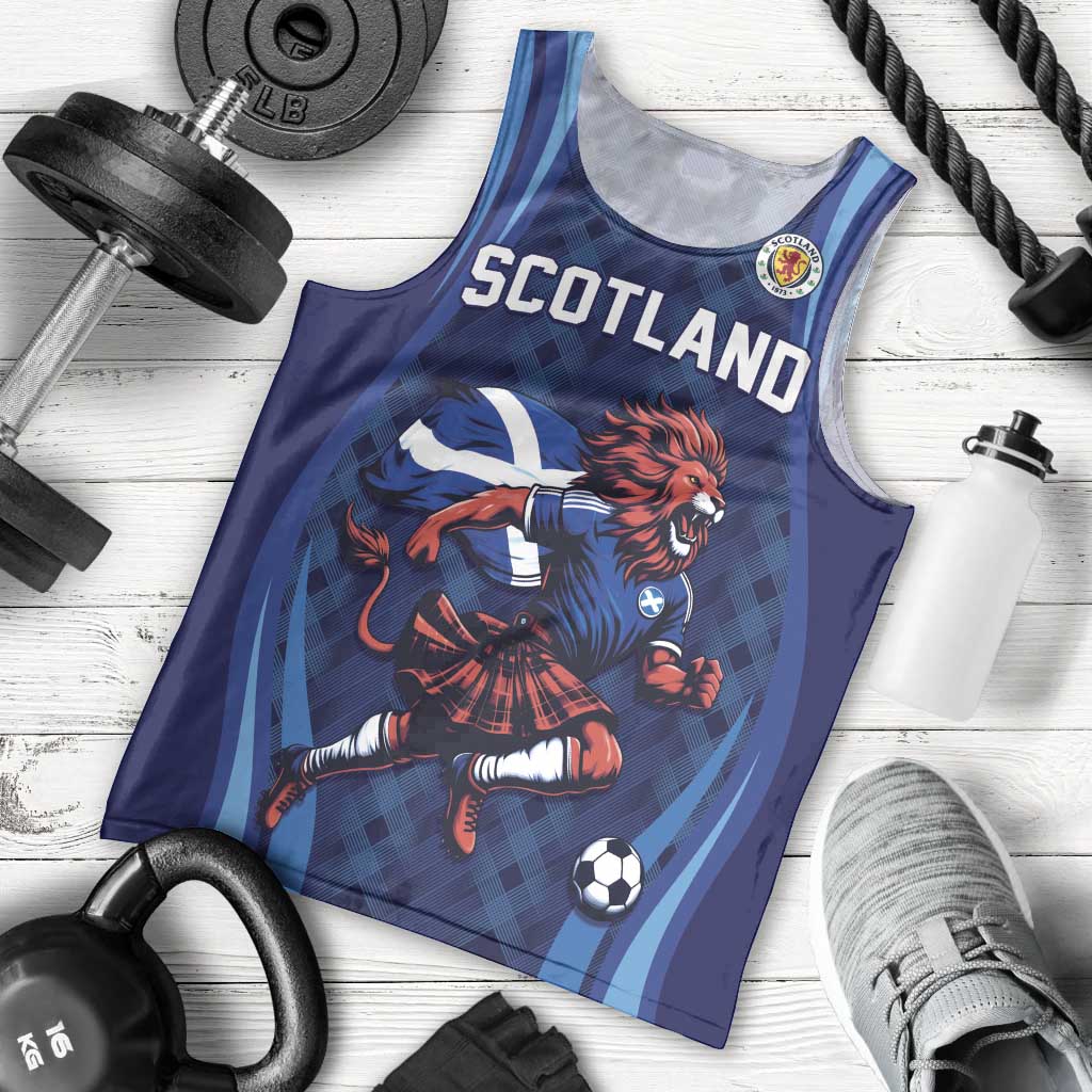 Custom World Football 2026 Scotland Men Tank Top Lion Mascot Go Scottish
