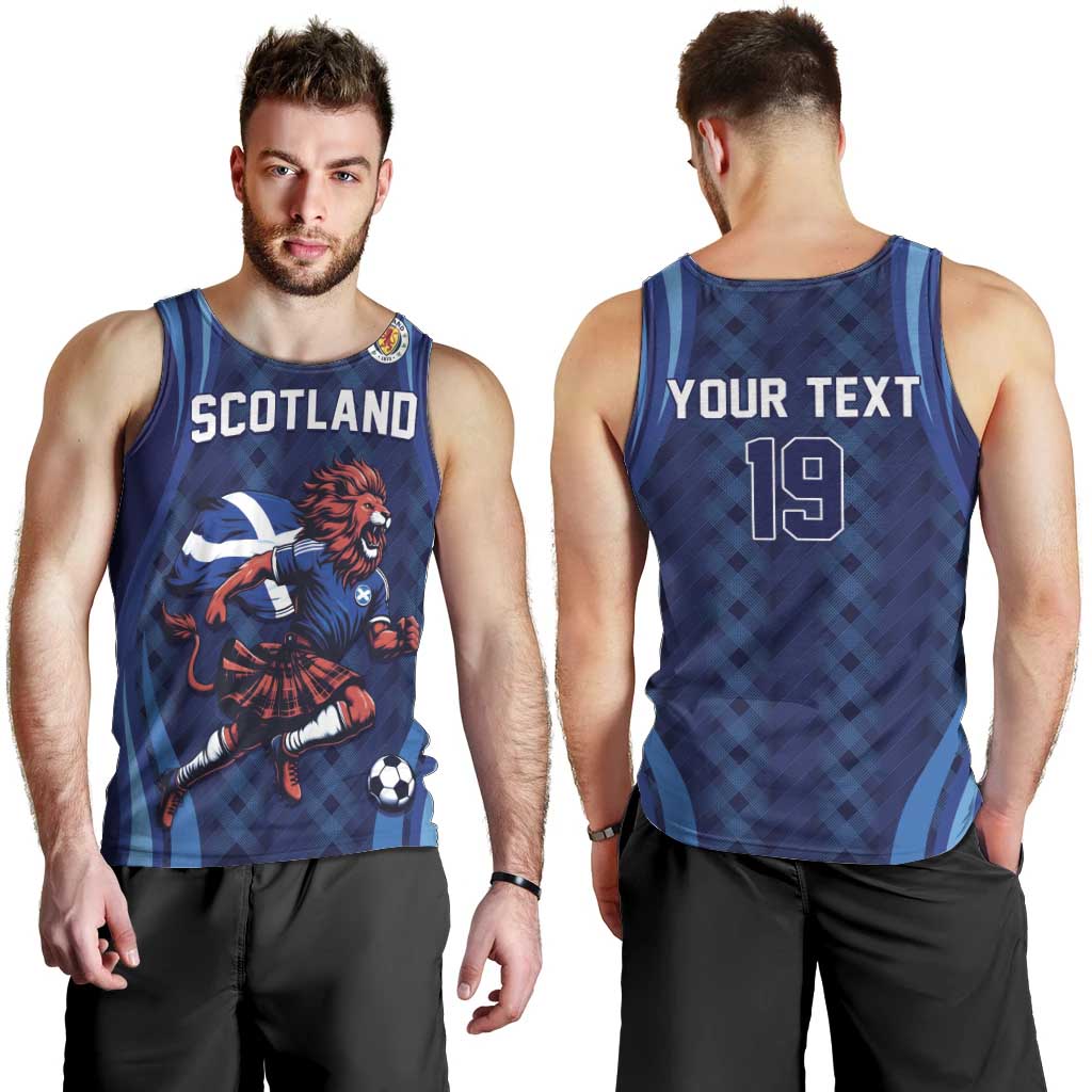 Custom World Football 2026 Scotland Men Tank Top Lion Mascot Go Scottish