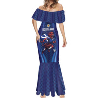 Custom World Football 2026 Scotland Mermaid Dress Lion Mascot Go Scottish