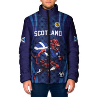 Custom World Football 2026 Scotland Padded Jacket Lion Mascot Go Scottish