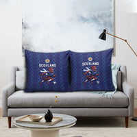 World Football 2026 Scotland Pillow Cover Lion Mascot Go Scottish