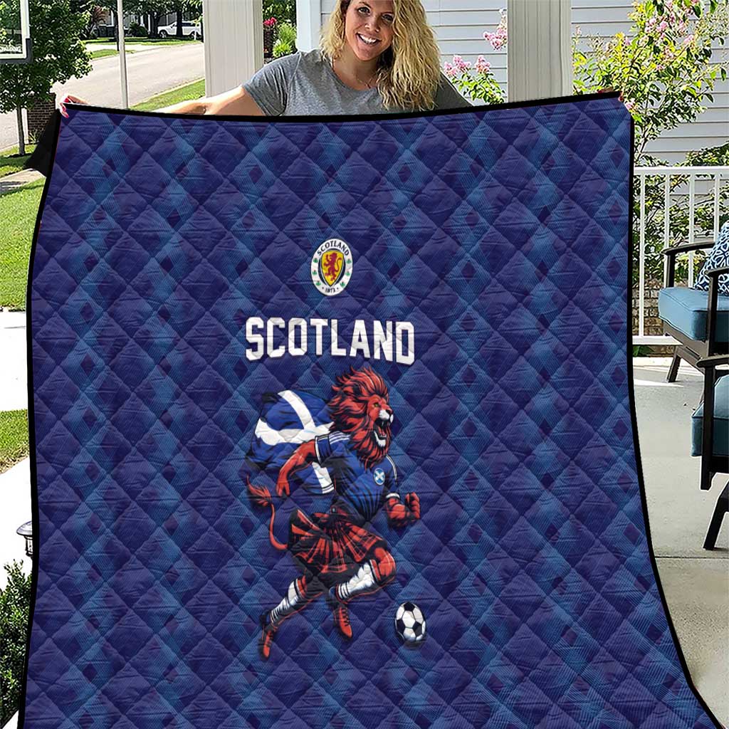 World Football 2026 Scotland Quilt Lion Mascot Go Scottish