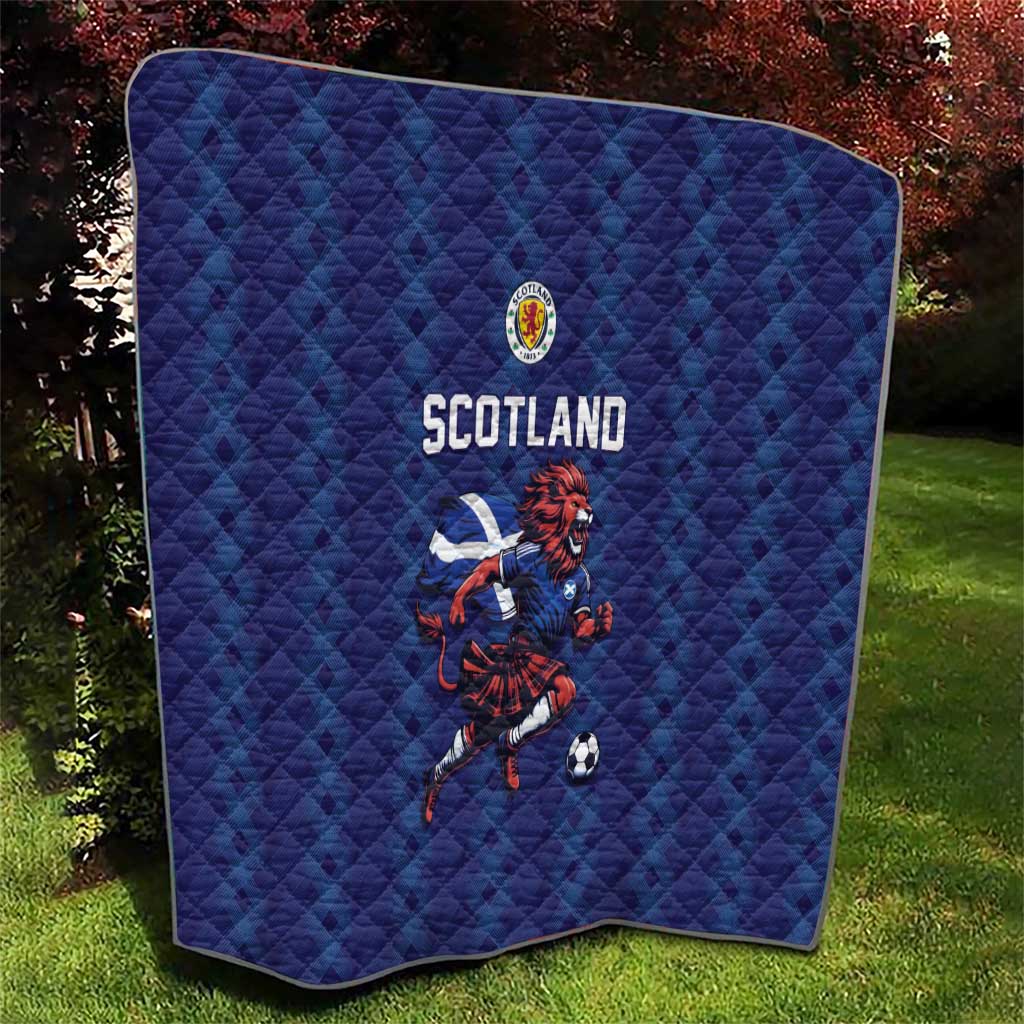 World Football 2026 Scotland Quilt Lion Mascot Go Scottish