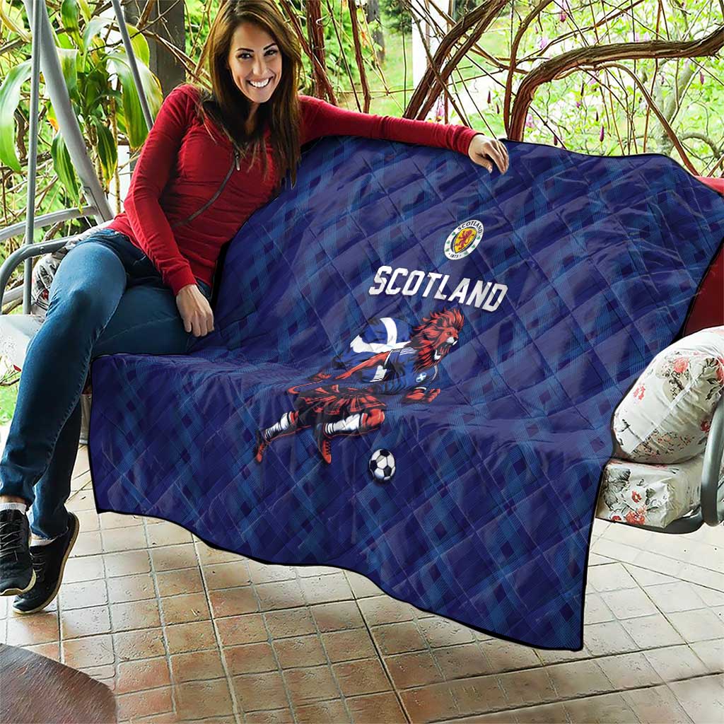 World Football 2026 Scotland Quilt Lion Mascot Go Scottish