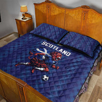 World Football 2026 Scotland Quilt Bed Set Lion Mascot Go Scottish
