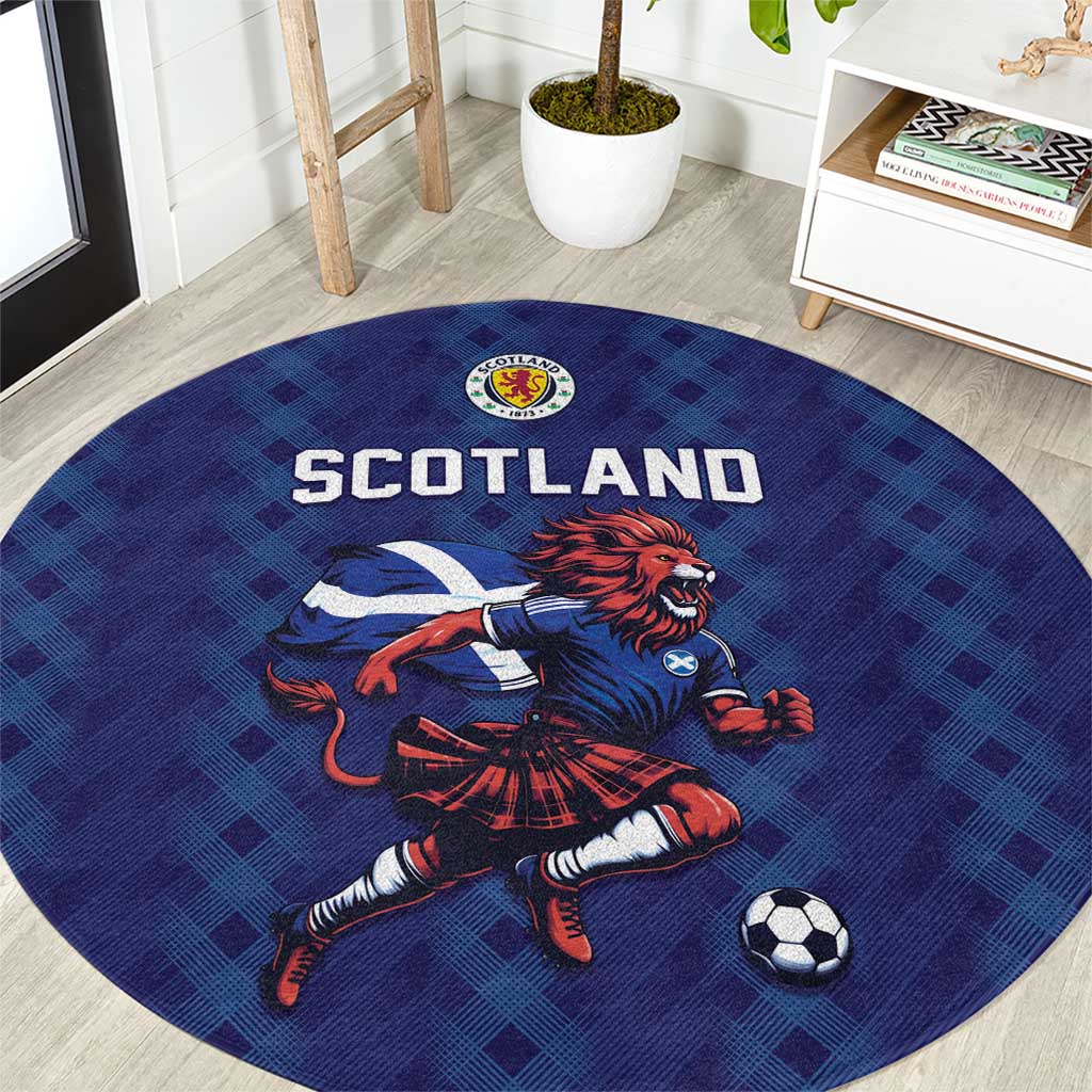 World Football 2026 Scotland Round Carpet Lion Mascot Go Scottish