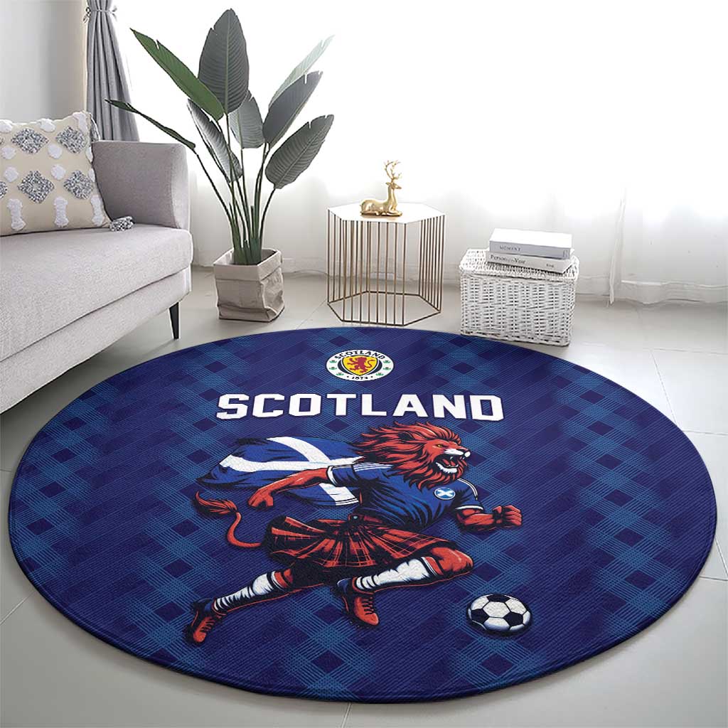 World Football 2026 Scotland Round Carpet Lion Mascot Go Scottish