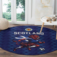 World Football 2026 Scotland Round Carpet Lion Mascot Go Scottish