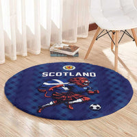 World Football 2026 Scotland Round Carpet Lion Mascot Go Scottish