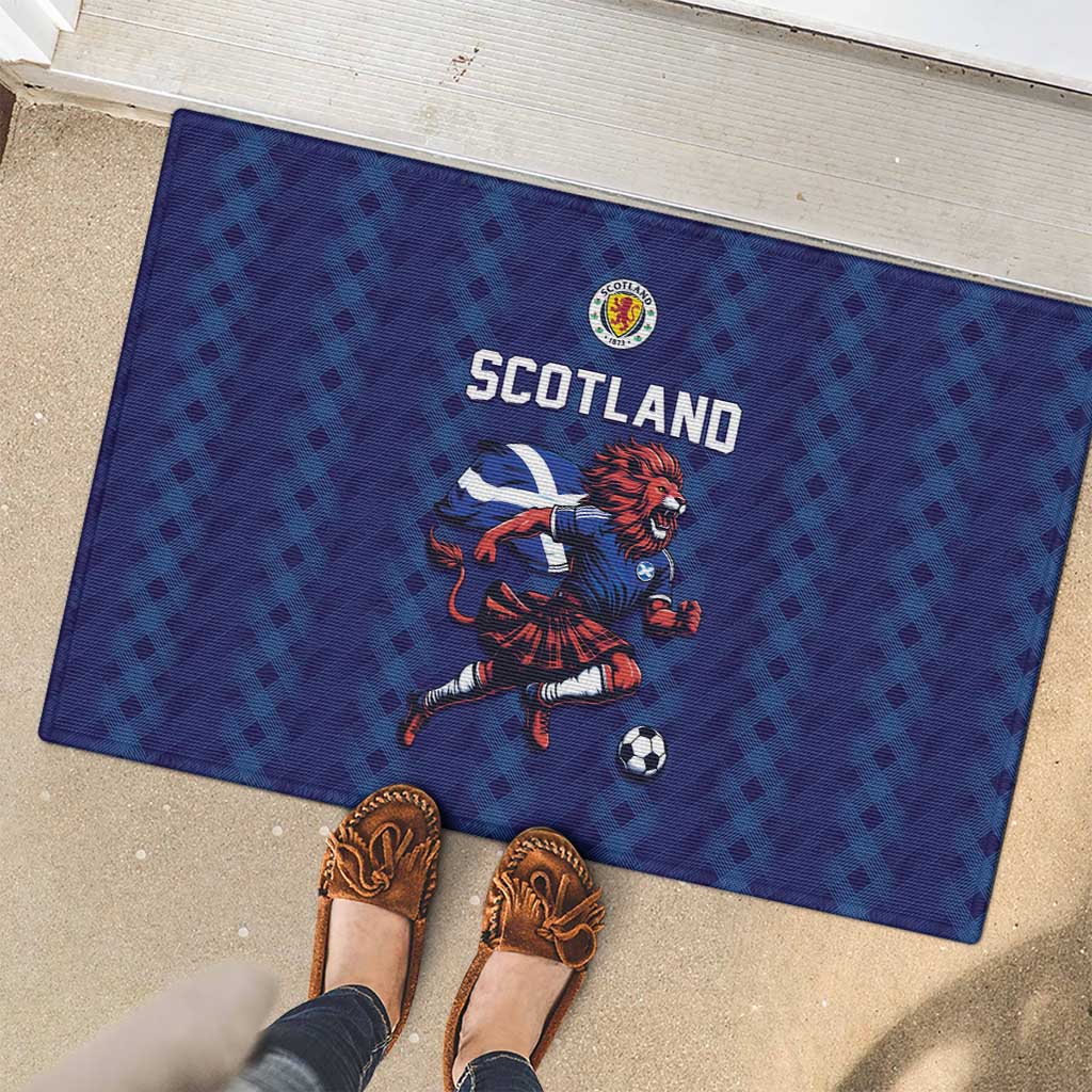 World Football 2026 Scotland Rubber Doormat Lion Mascot Go Scottish