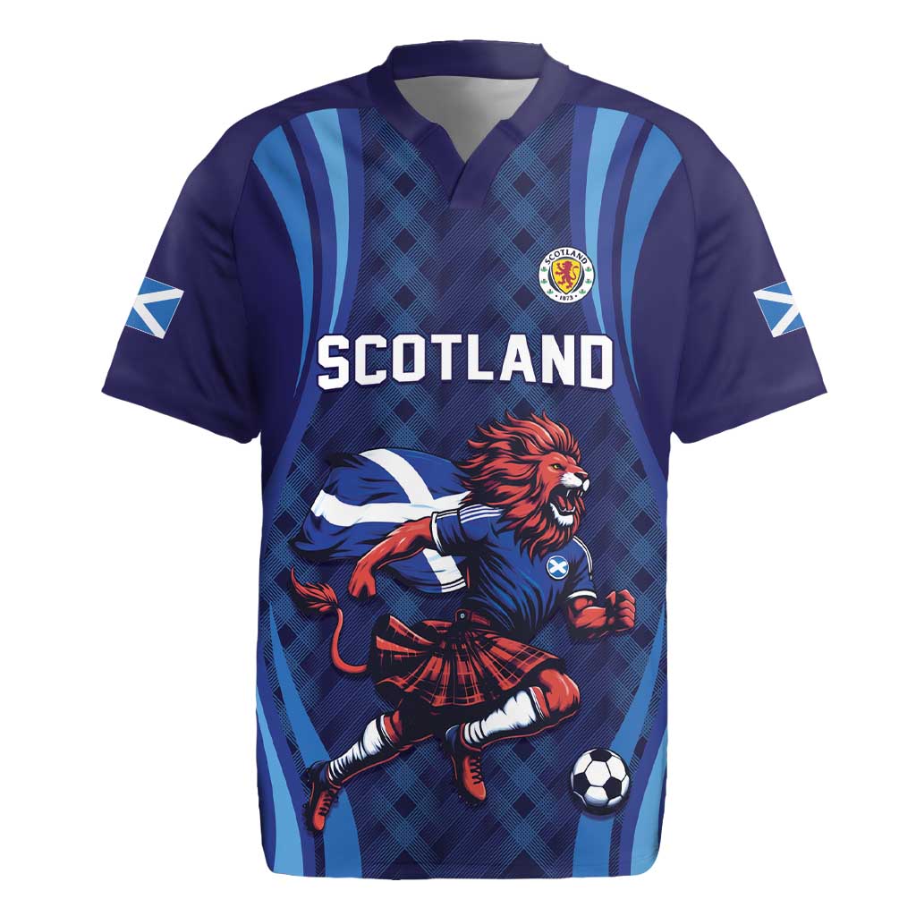 Custom World Football 2026 Scotland Rugby Jersey Lion Mascot Go Scottish