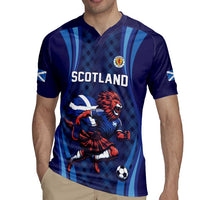 Custom World Football 2026 Scotland Rugby Jersey Lion Mascot Go Scottish