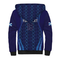 Custom World Football 2026 Scotland Sherpa Hoodie Lion Mascot Go Scottish
