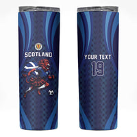 Custom World Football 2026 Scotland Skinny Tumbler Lion Mascot Go Scottish