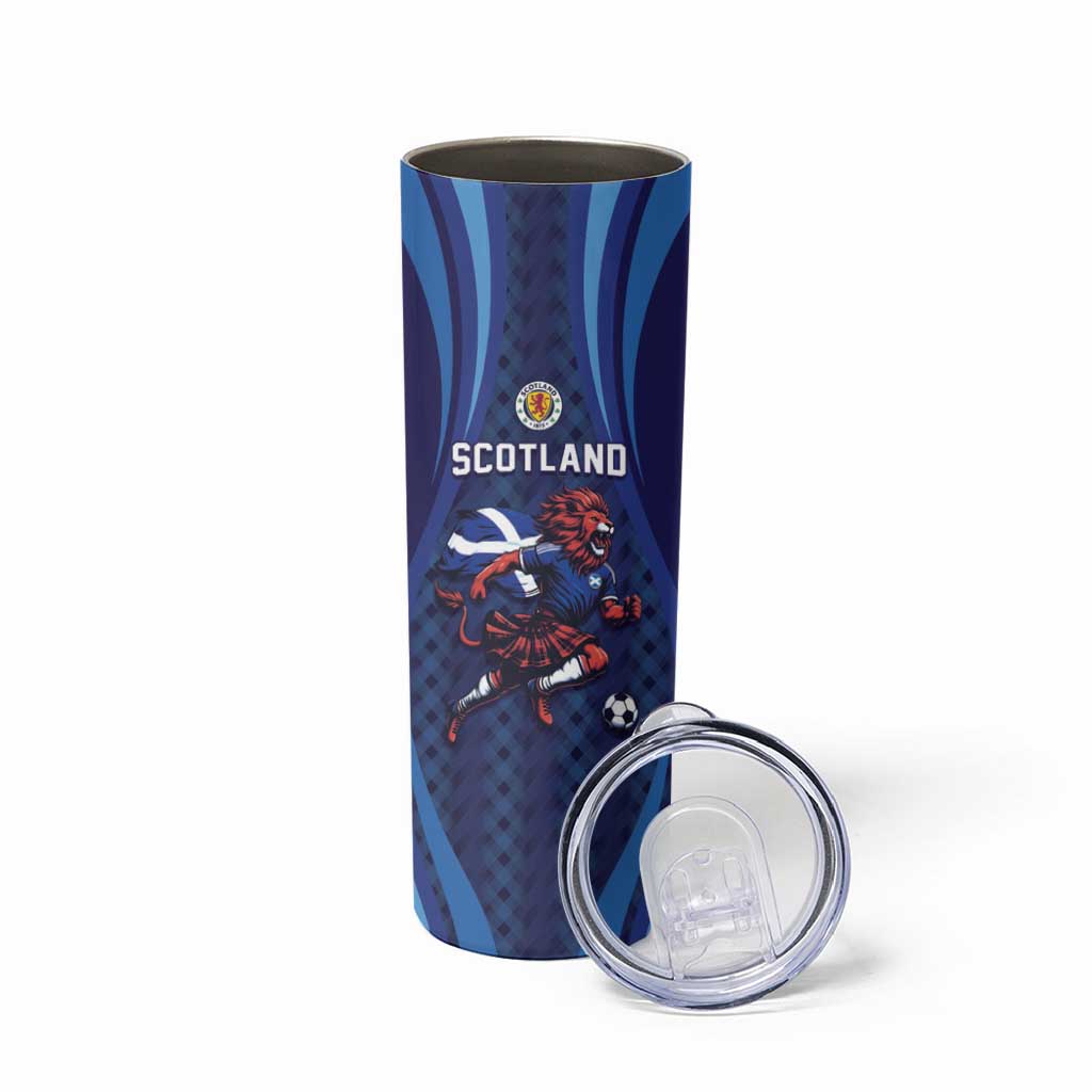 Custom World Football 2026 Scotland Skinny Tumbler Lion Mascot Go Scottish