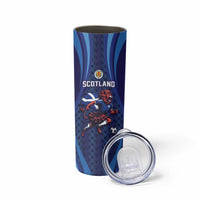 Custom World Football 2026 Scotland Skinny Tumbler Lion Mascot Go Scottish