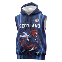 Custom World Football 2026 Scotland Sleeveless Hoodie Lion Mascot Go Scottish
