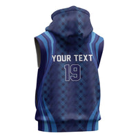 Custom World Football 2026 Scotland Sleeveless Hoodie Lion Mascot Go Scottish