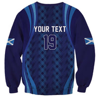 Custom World Football 2026 Scotland Sweatshirt Lion Mascot Go Scottish