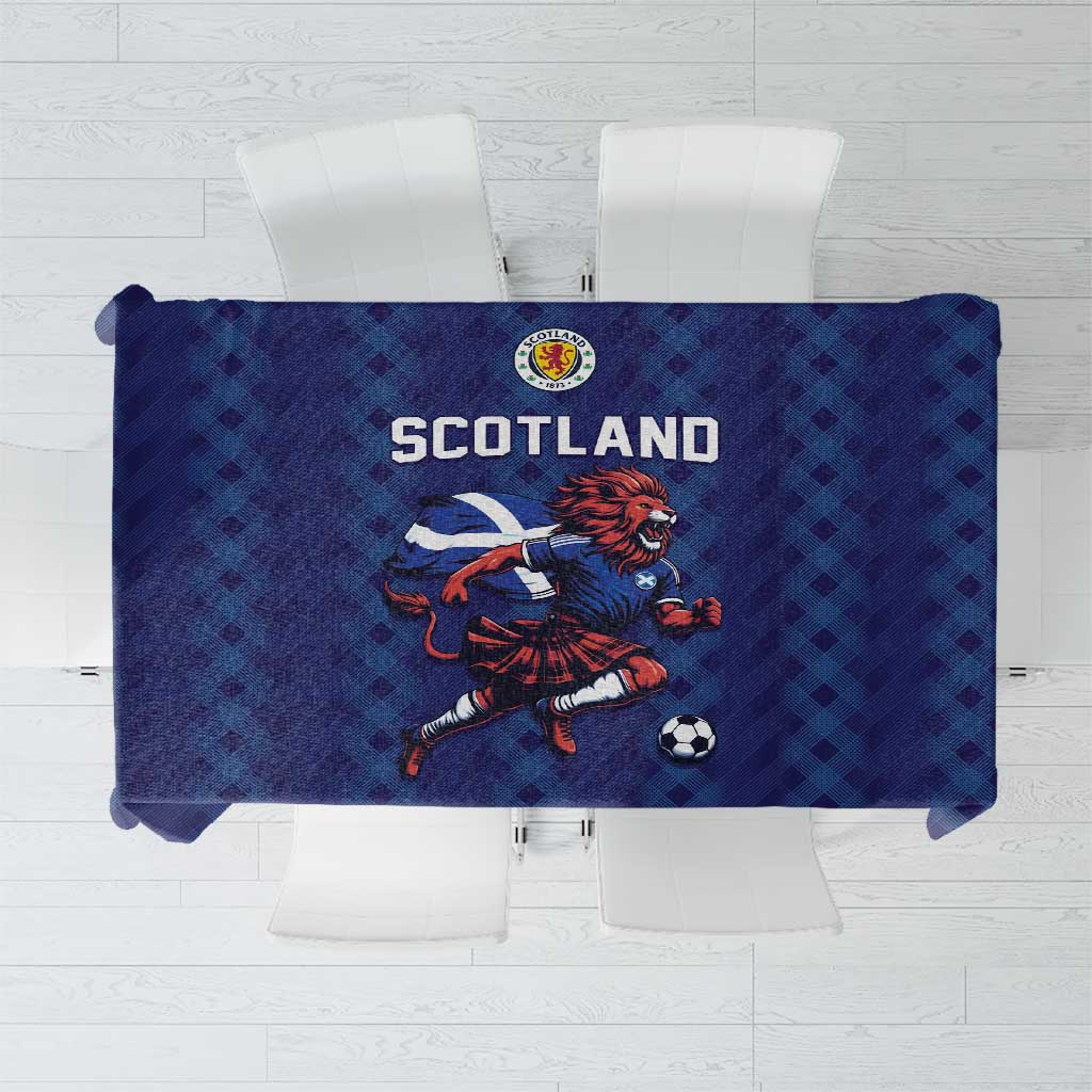 World Football 2026 Scotland Tablecloth Lion Mascot Go Scottish
