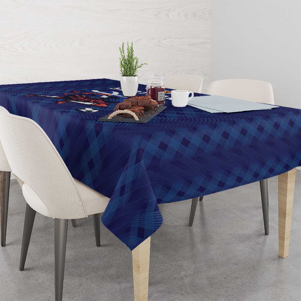 World Football 2026 Scotland Tablecloth Lion Mascot Go Scottish