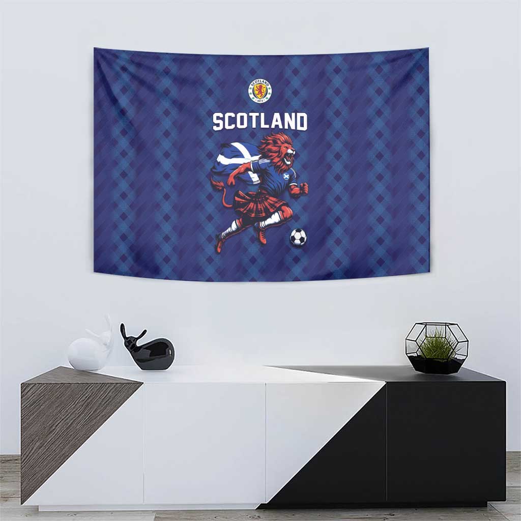 World Football 2026 Scotland Tapestry Lion Mascot Go Scottish