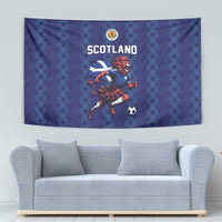 World Football 2026 Scotland Tapestry Lion Mascot Go Scottish