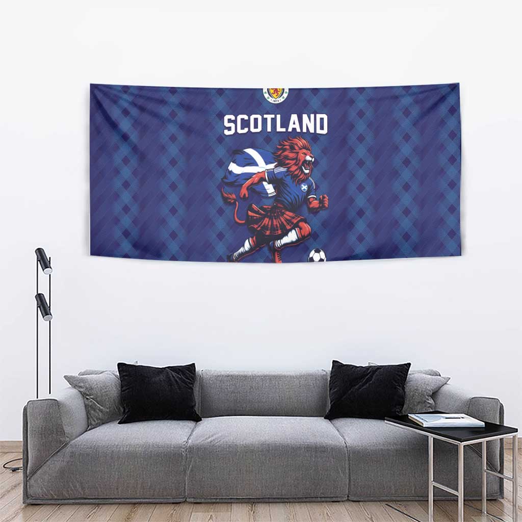 World Football 2026 Scotland Tapestry Lion Mascot Go Scottish