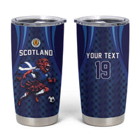 Custom World Football 2026 Scotland Tumbler Cup Lion Mascot Go Scottish