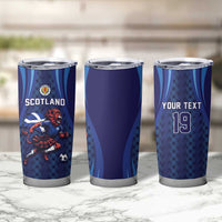 Custom World Football 2026 Scotland Tumbler Cup Lion Mascot Go Scottish
