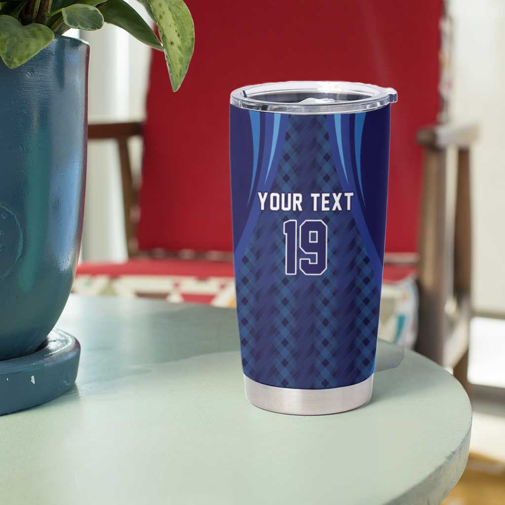 Custom World Football 2026 Scotland Tumbler Cup Lion Mascot Go Scottish