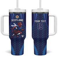 Custom World Football 2026 Scotland Tumbler With Handle Lion Mascot Go Scottish