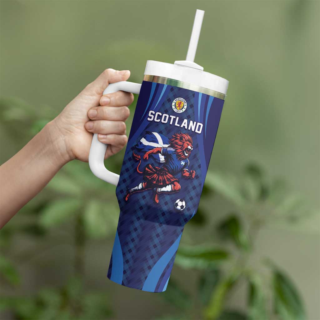 Custom World Football 2026 Scotland Tumbler With Handle Lion Mascot Go Scottish
