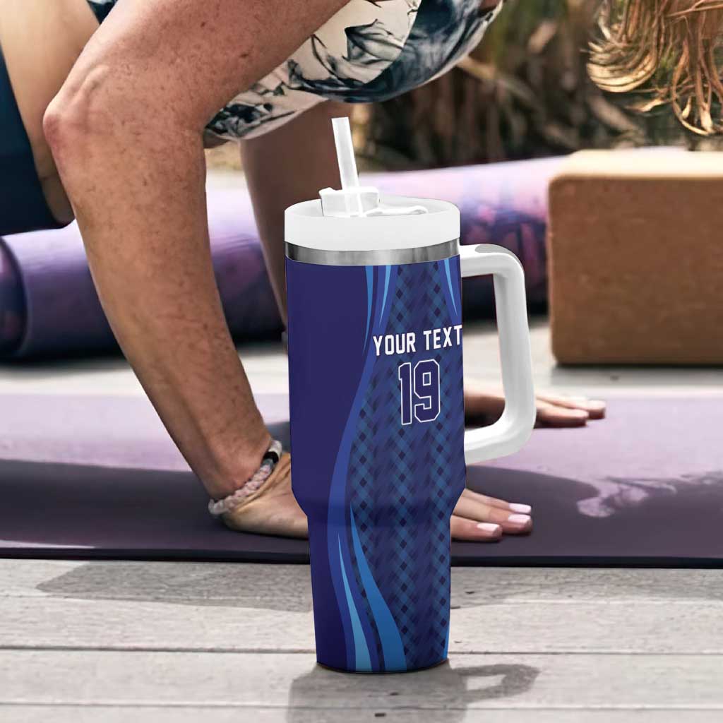 Custom World Football 2026 Scotland Tumbler With Handle Lion Mascot Go Scottish