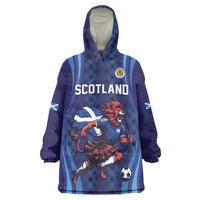 Custom World Football 2026 Scotland Wearable Blanket Hoodie Lion Mascot Go Scottish