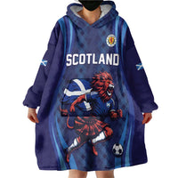 Custom World Football 2026 Scotland Wearable Blanket Hoodie Lion Mascot Go Scottish