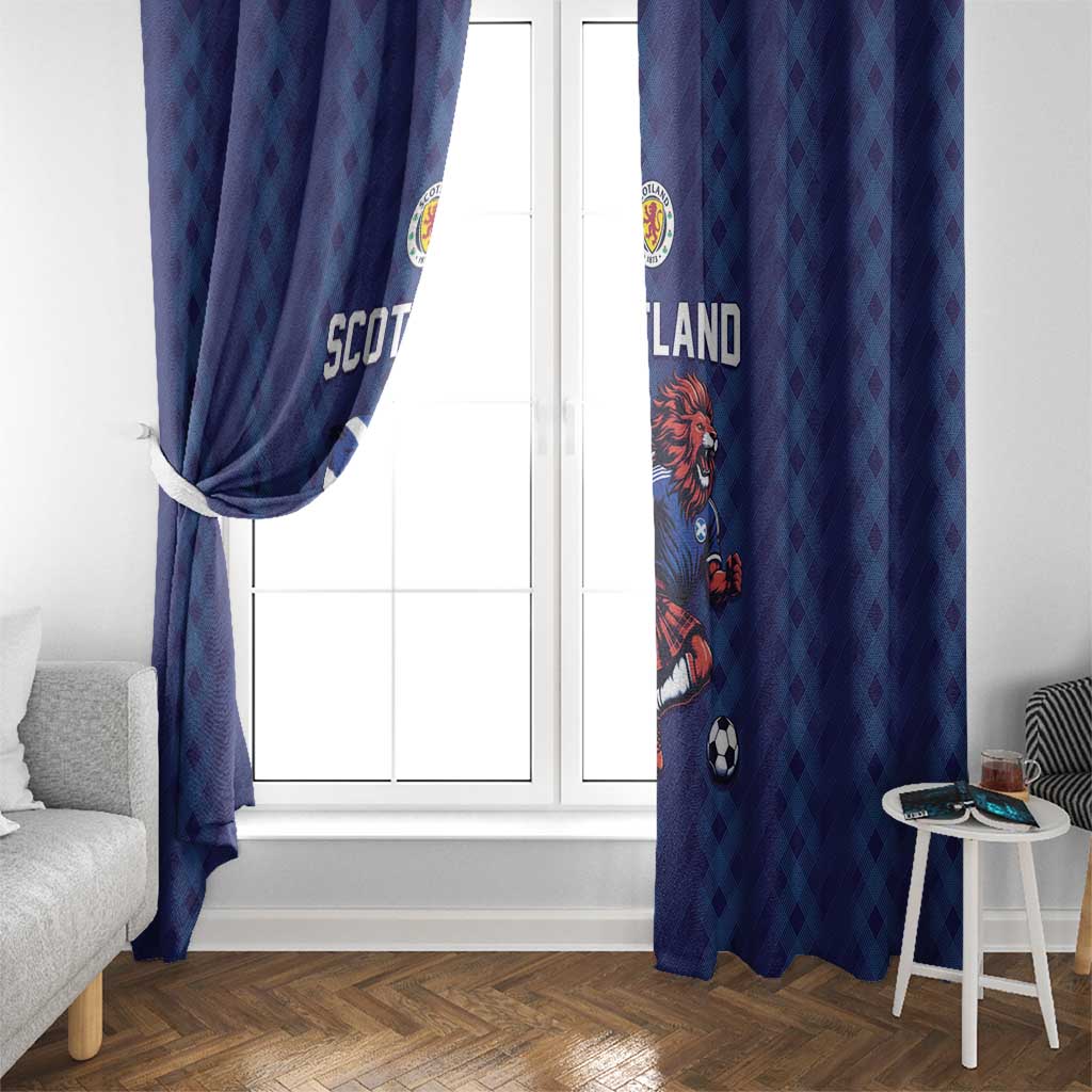 World Football 2026 Scotland Window Curtain Lion Mascot Go Scottish