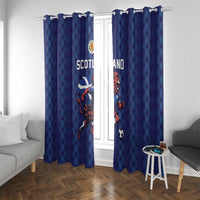 World Football 2026 Scotland Window Curtain Lion Mascot Go Scottish