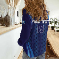 Custom World Football 2026 Scotland Women Casual Shirt Lion Mascot Go Scottish