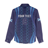 Custom World Football 2026 Scotland Women Casual Shirt Lion Mascot Go Scottish