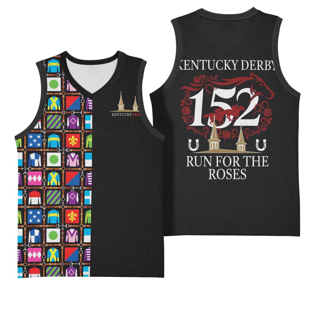 Kentucky Horse Racing 152nd Basketball Jersey Run for the Roses 2026 Black Edition
