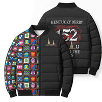Kentucky Horse Racing 152nd Bomber Puffer Jacket Run for the Roses 2026 Black Edition