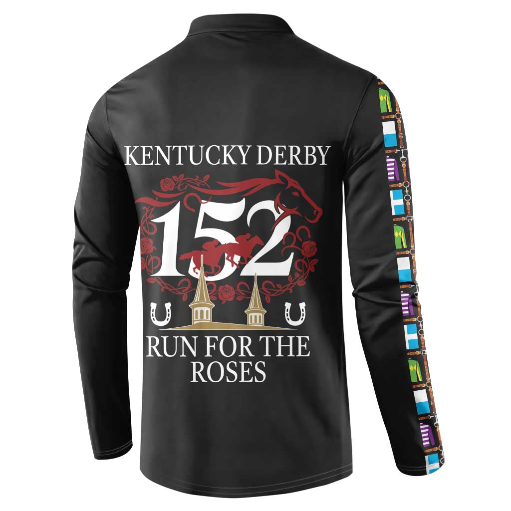 Kentucky Horse Racing 152nd Button Sweatshirt Run for the Roses 2026 Black Edition